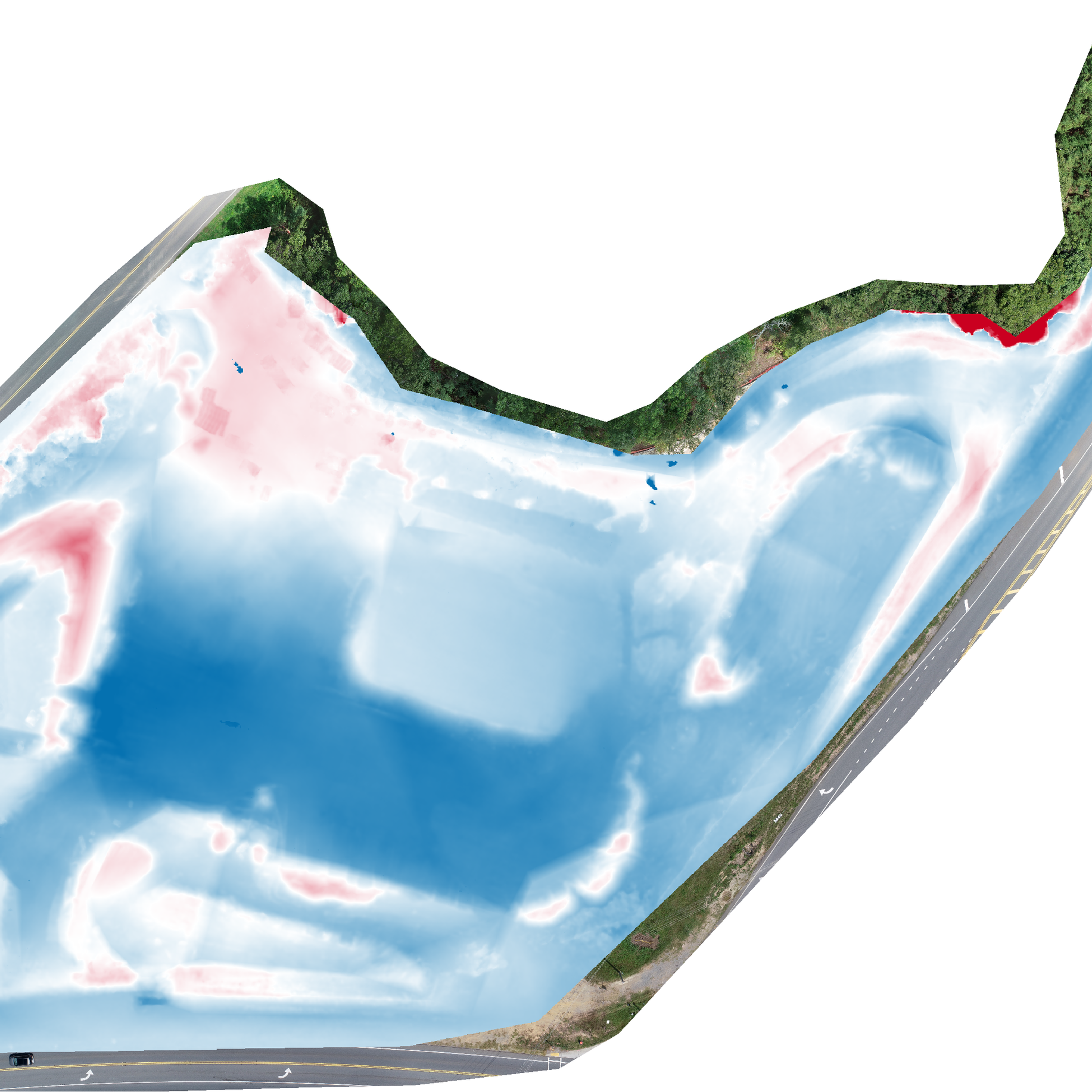 Cut-Fill Heat Map