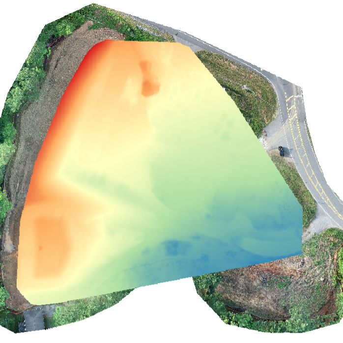 Digital Terrain Model heat Map